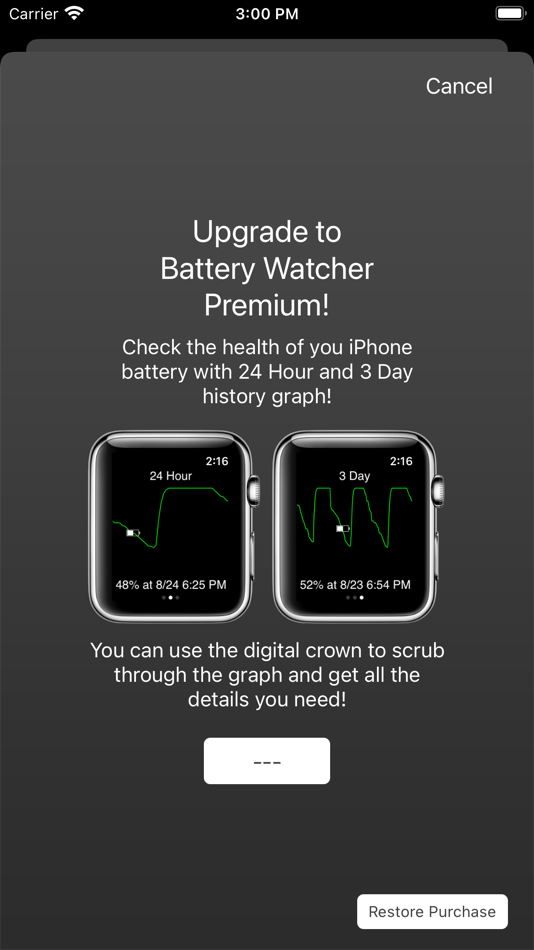#2. Battery Watcher (iOS) 由: Slackerz Inc