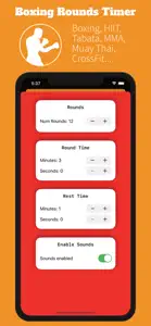 Boxing Rounds Timer screenshot #2 for iPhone