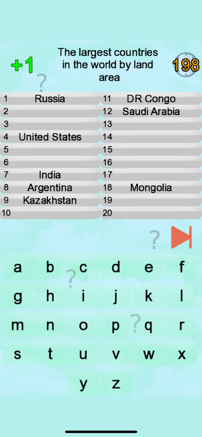 World Countries Quiz