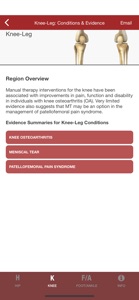 Mobile OMT Lower Extremity screenshot #2 for iPhone