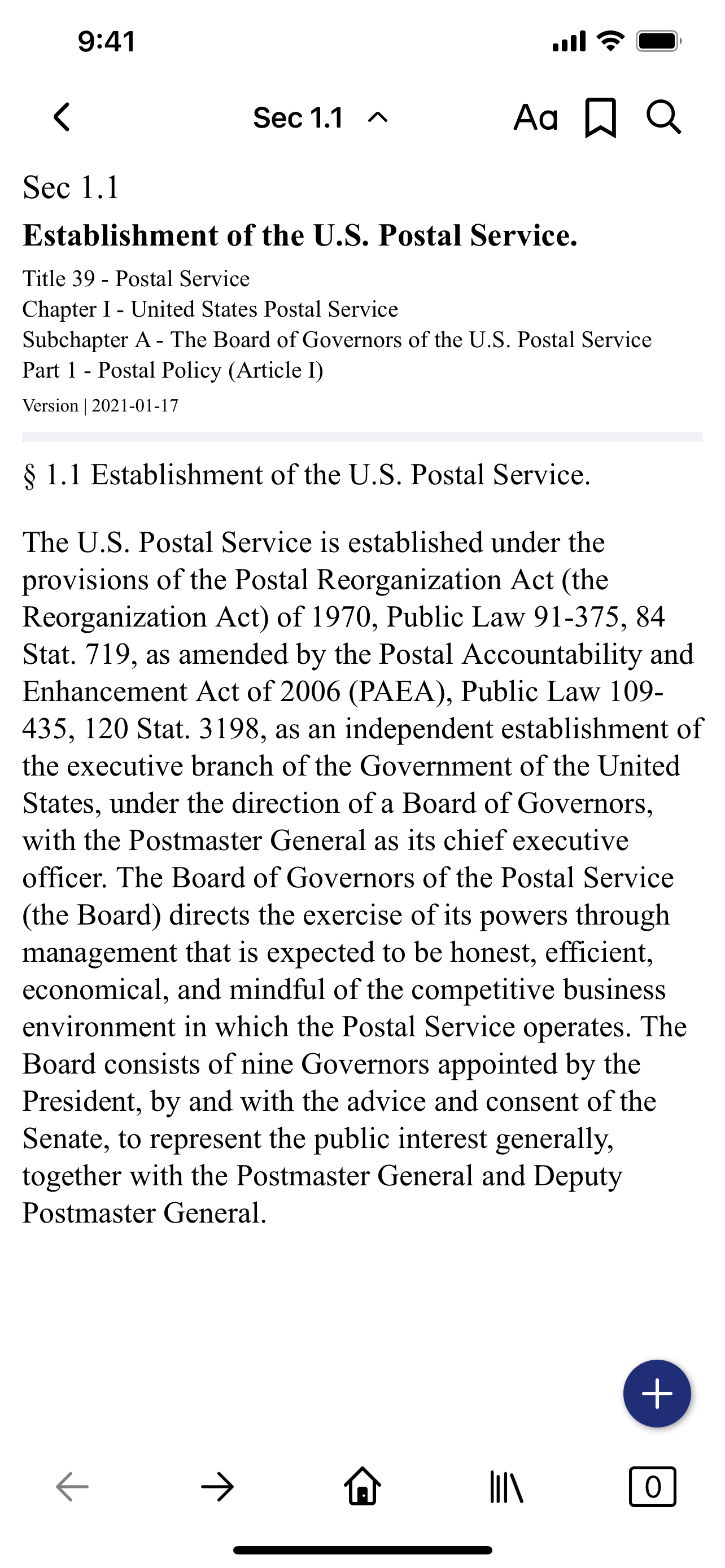 CFR 39 - Postal Service