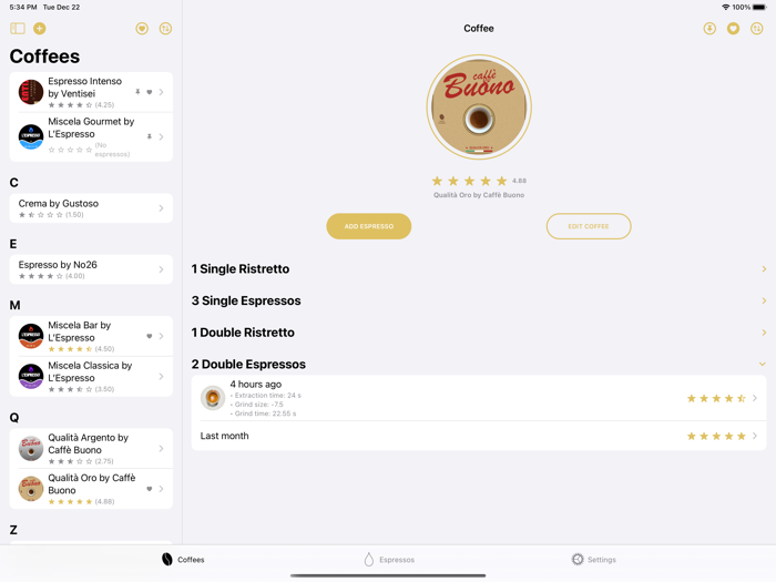 Doppio - Baristas Book