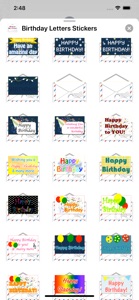 Birthday Letters Stickers screenshot #4 for iPhone