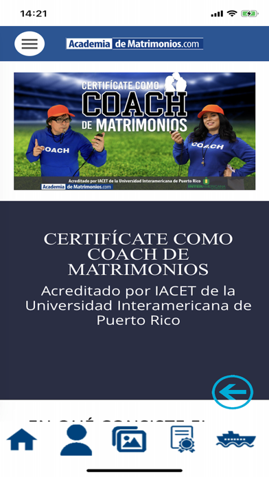 Miembros Academia Matrimonios Screenshot