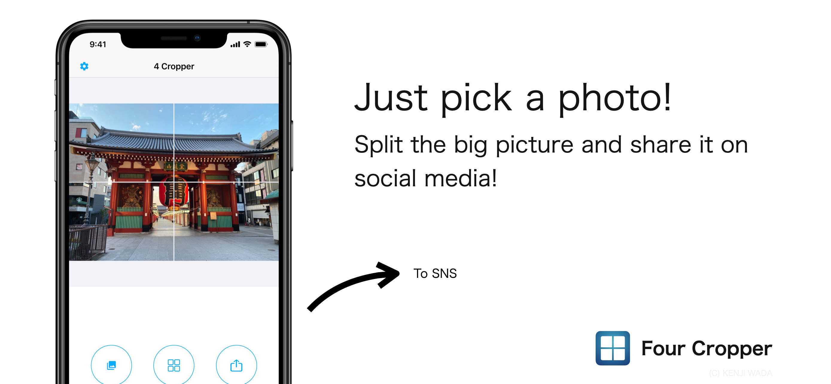 FourCropper - Split images