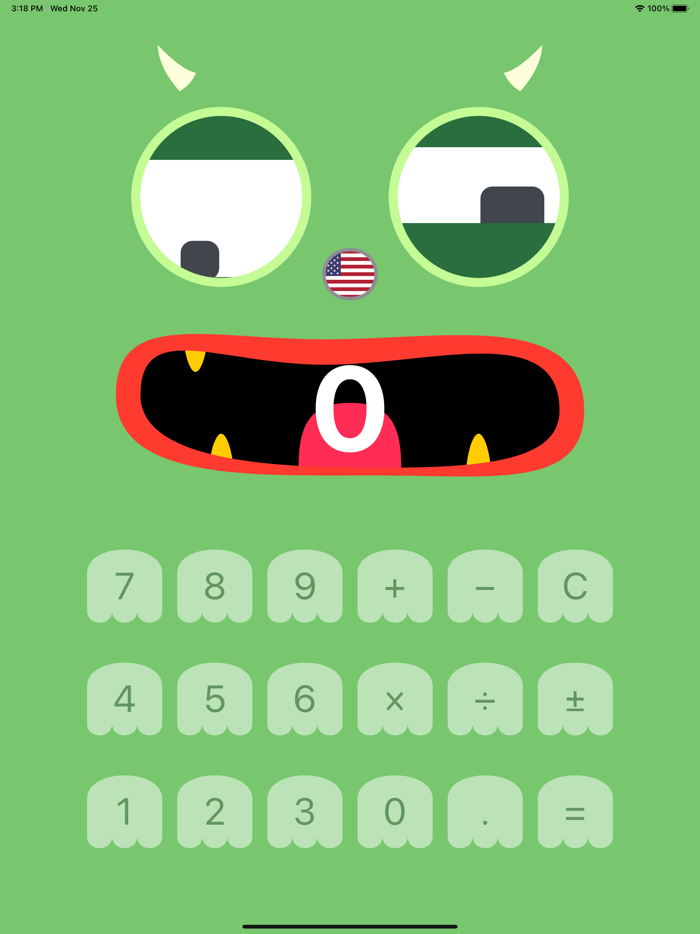 Monster calculator kid toddler