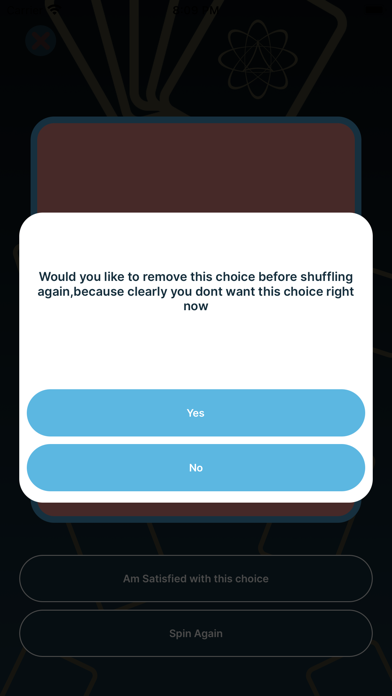 Decision Shuffler Screenshot