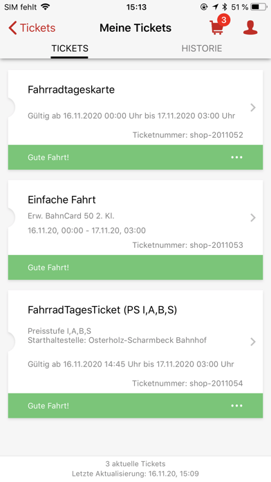 FahrPlaner Screenshot