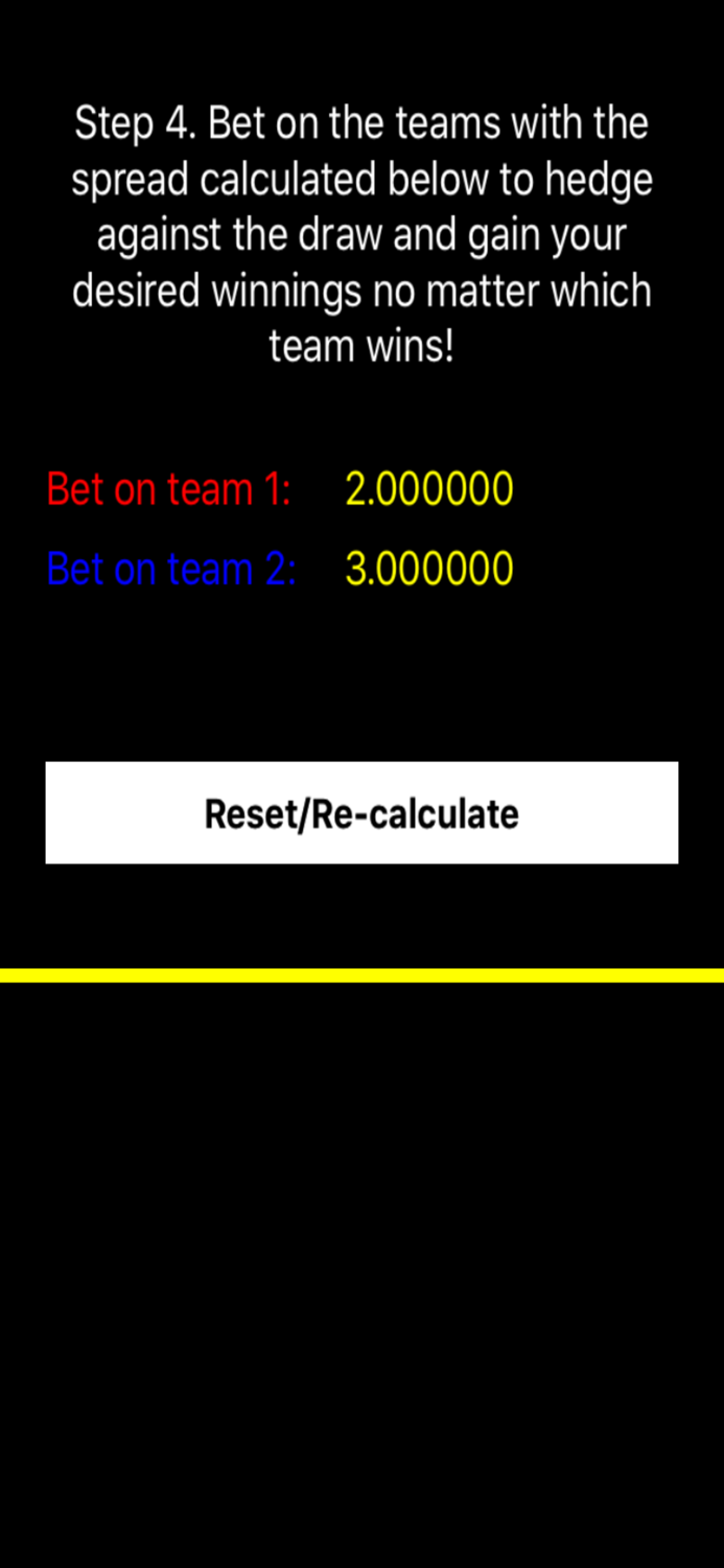 Sure Win Bet Calculator