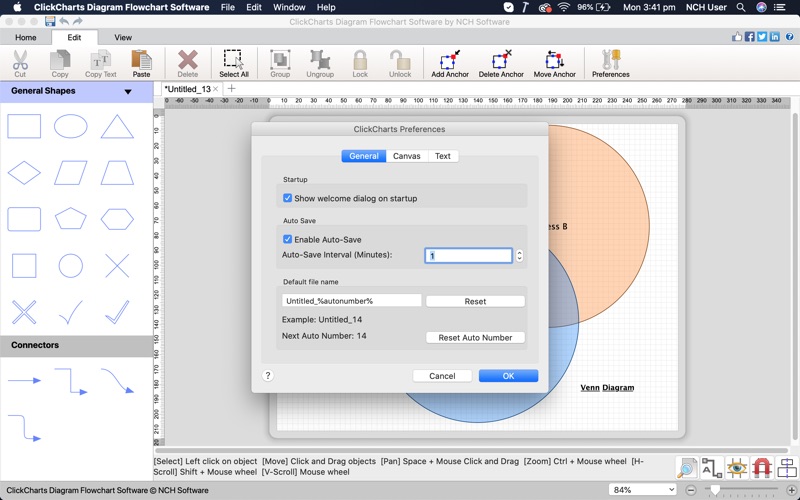 How to cancel & delete clickcharts diagram flowchart 1