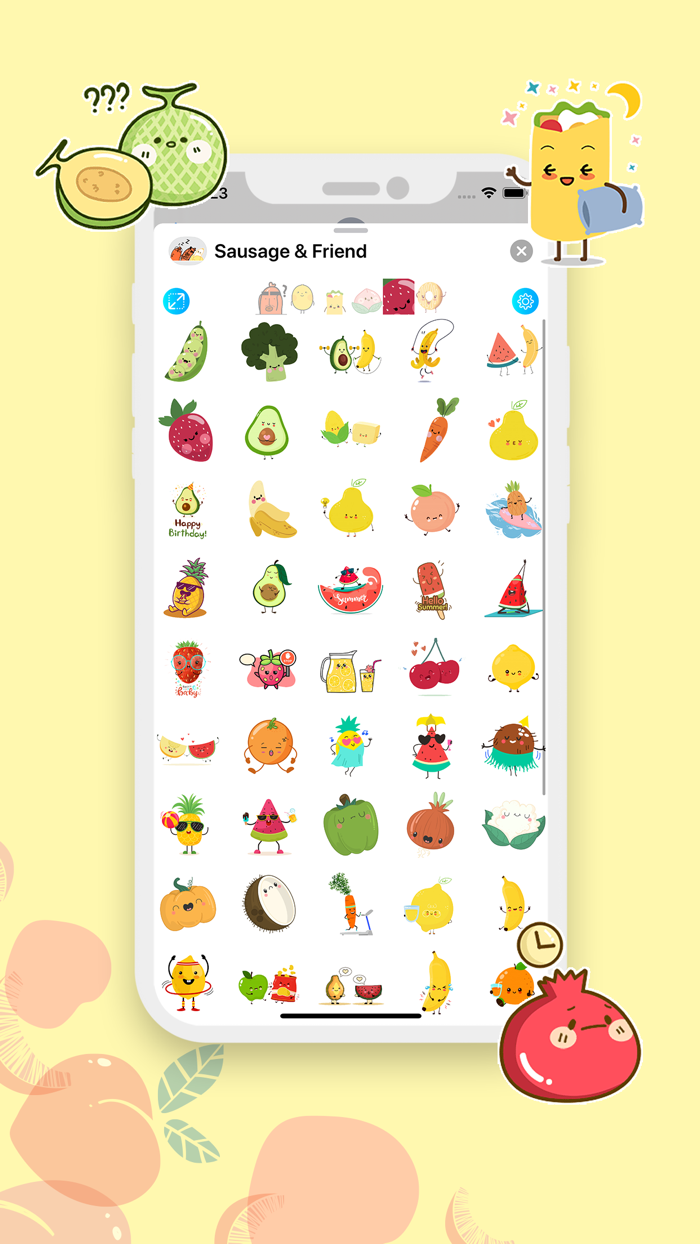 Sausage and Friend Stickers