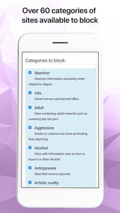 Safe Browsing and Porn Blocker Screenshot
