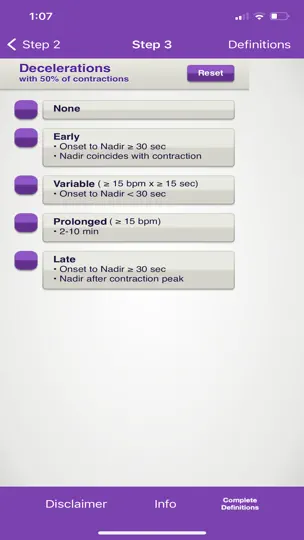 Fetal Heart Rate 5-tier iPhone Screenshot 2
