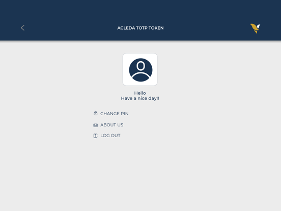 ACLEDA TOTP Token iPad screenshot
