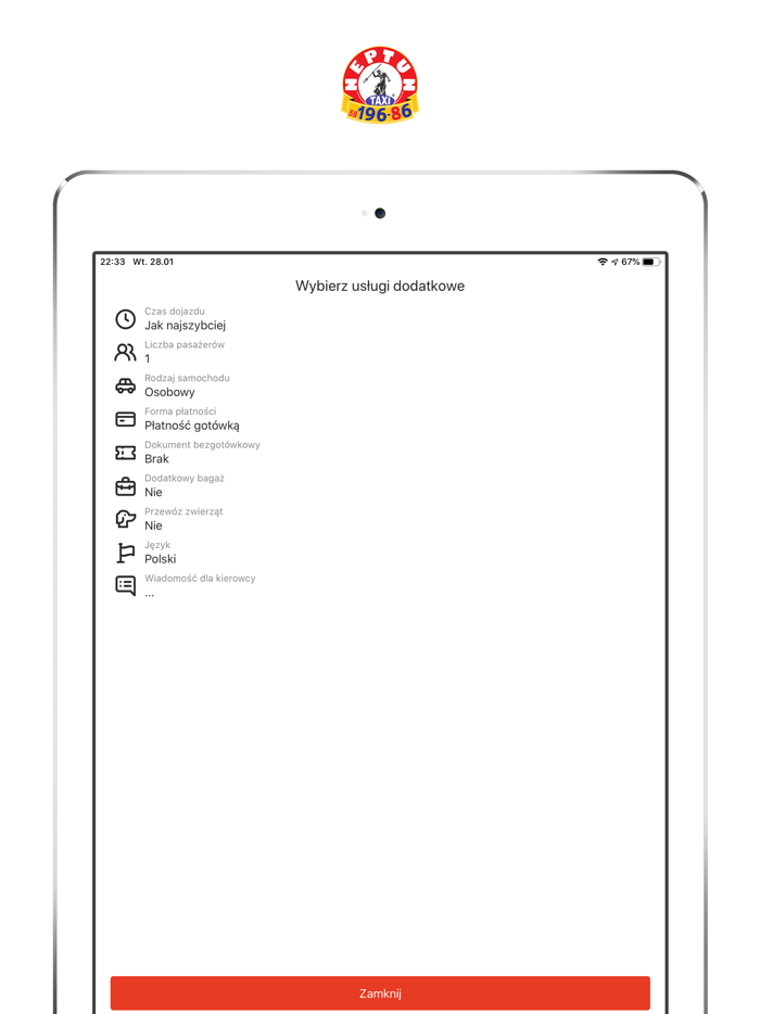 Neptun Taxi Gdańsk 19686