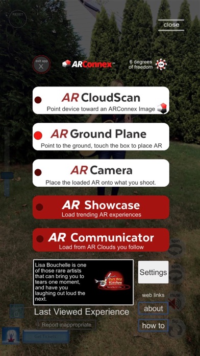 ARConnex Reality Browser Screenshot