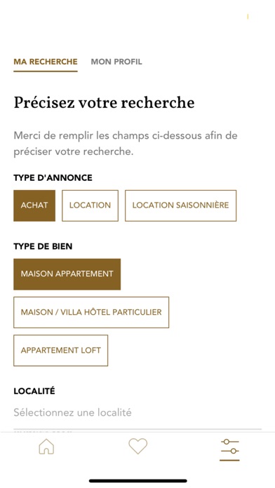 Résidences Immobilier Screenshot