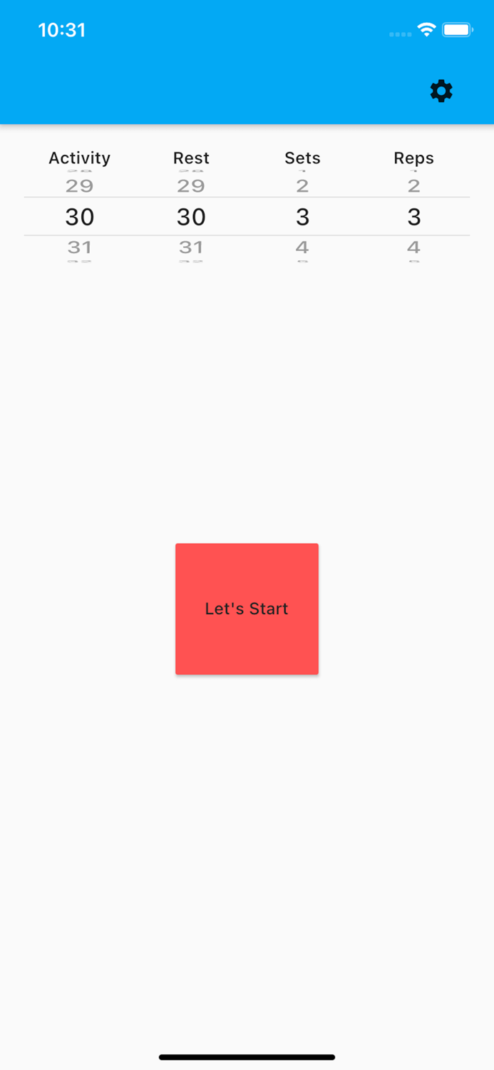 Simple Exercise Timer