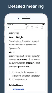 dictionary of spanish language iphone screenshot 2
