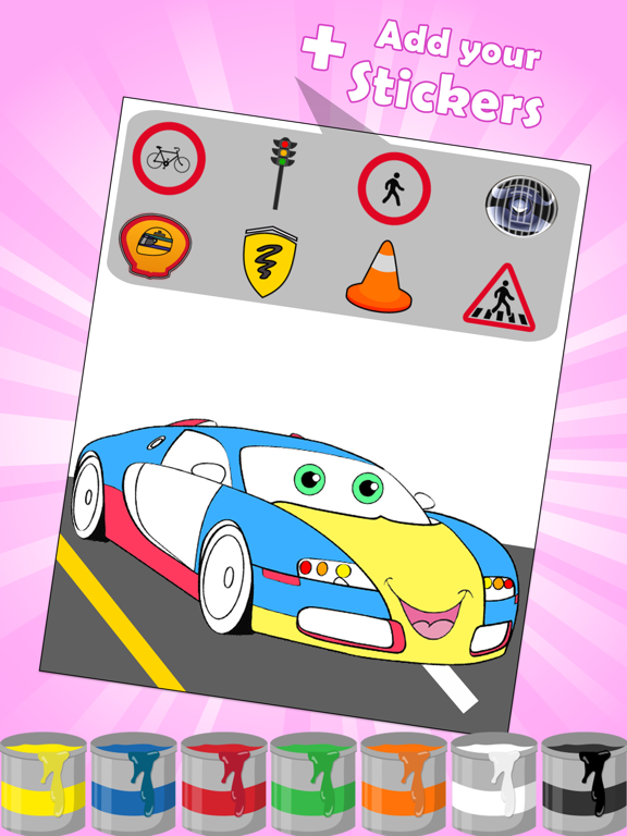 Screenshot #5 pour Cars Coloring Pages & Race