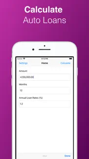 car & home loan calculator pro iphone screenshot 1