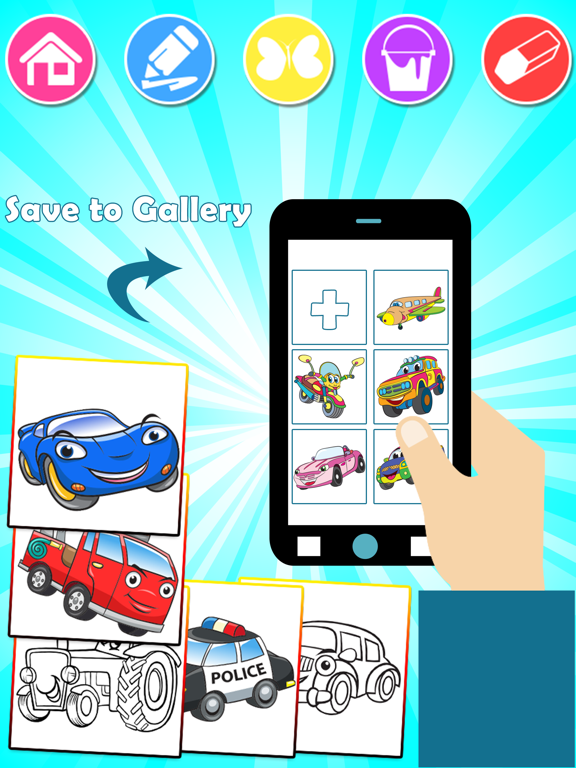 Cars Coloring Pages & Race iPad screenshot 5 - Games app
