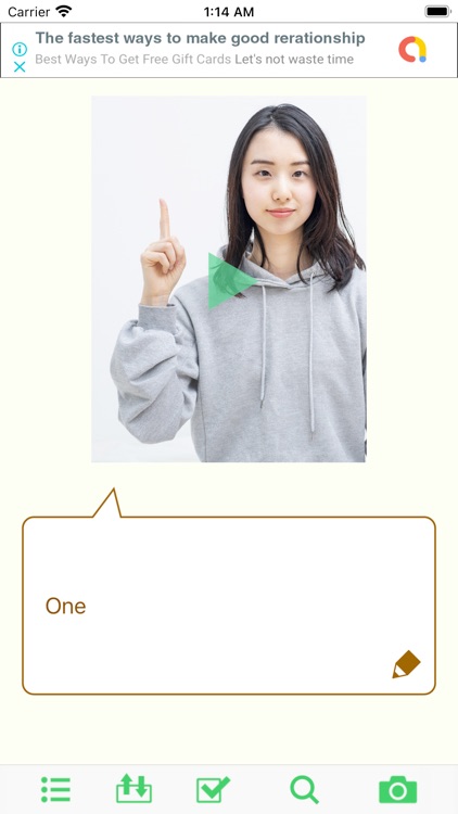 Sign Language Study Cards