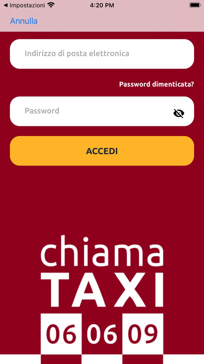 Chiama Taxi Utente