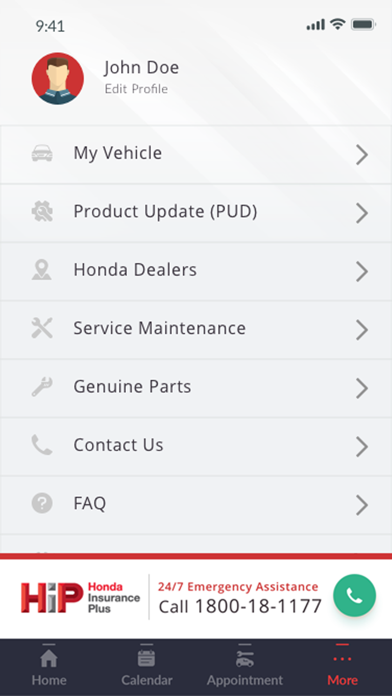 HondaTouch Screenshot
