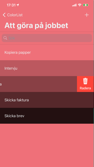 ColorList Screenshot