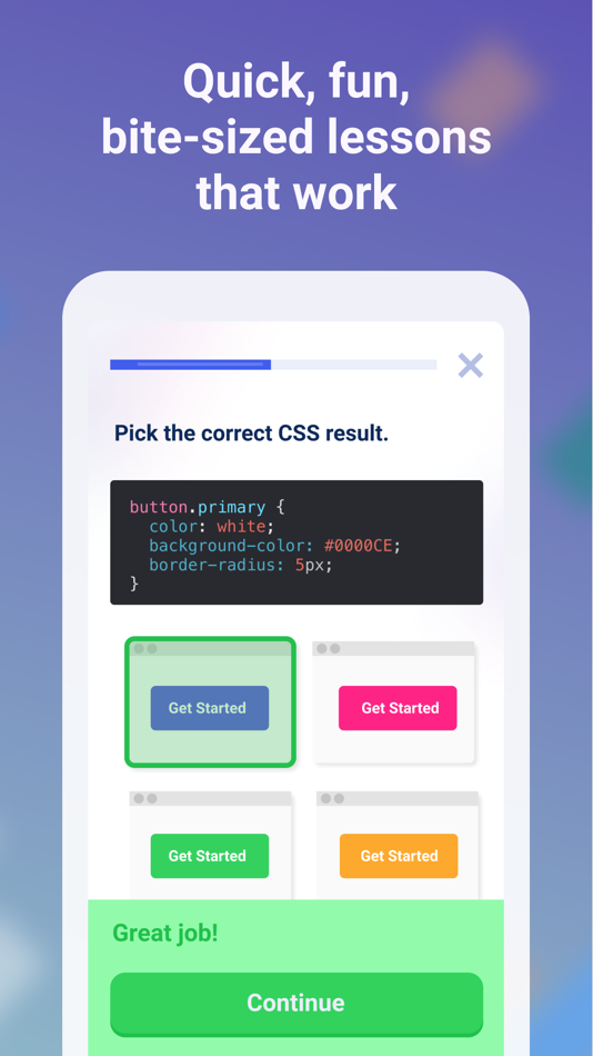 #3. CodeRamp – Learn to Code (iOS) بواسطة: Edouard Sioufi