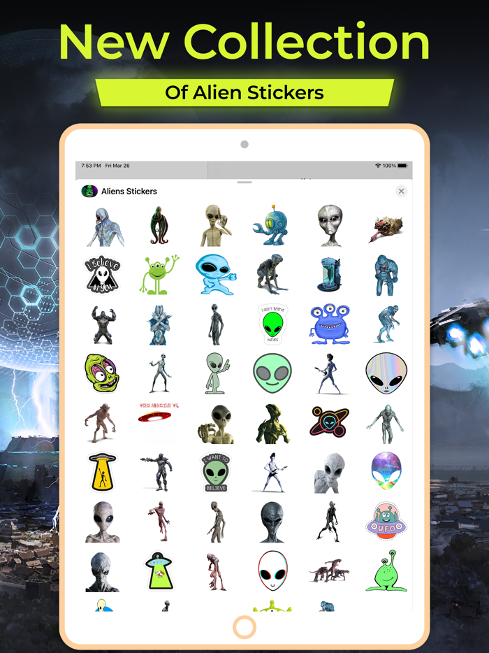 Aliens Stickers Pack
