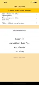 The Date Calculator PRO screenshot #2 for iPhone