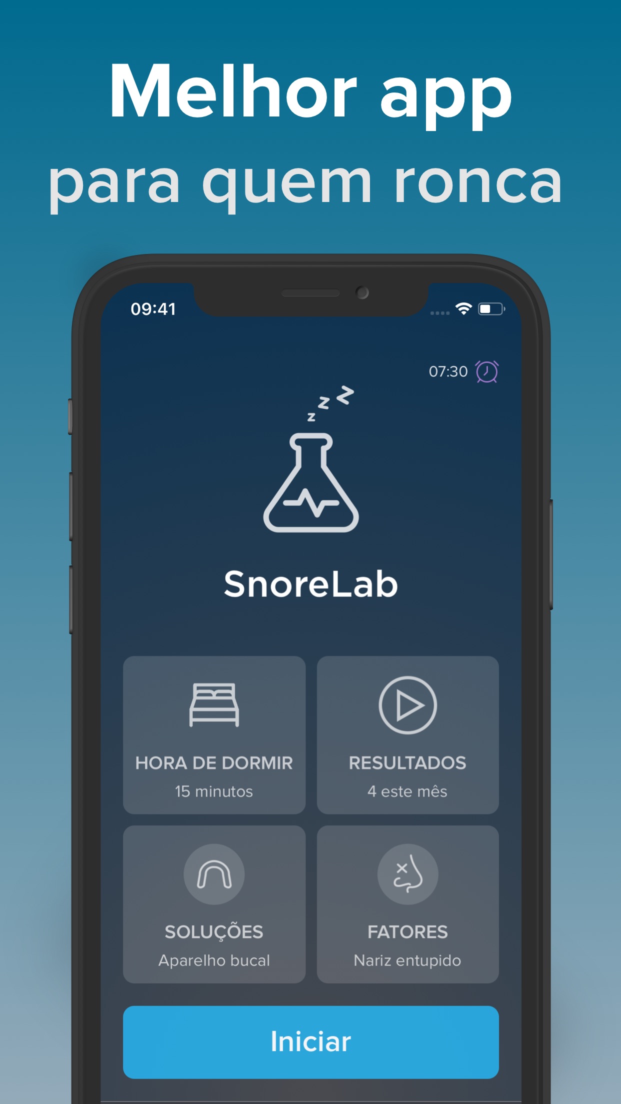 Screenshot do app SnoreLab : Grave seu ronco