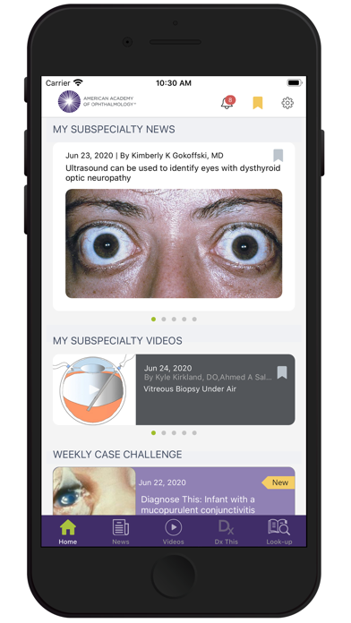 AAO Ophthalmic Education Screenshot