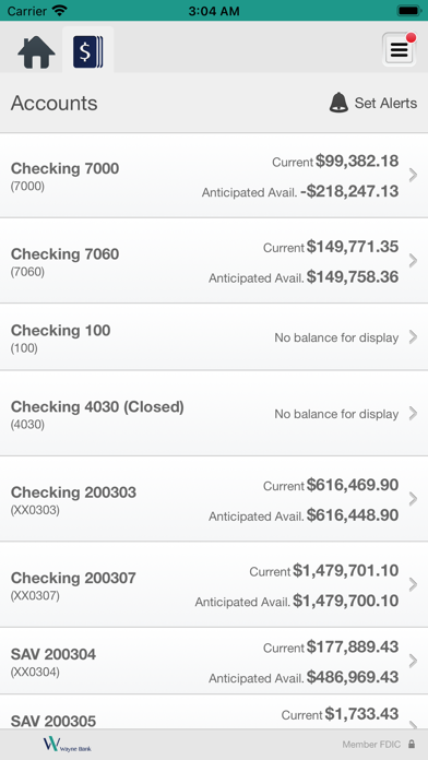 Wayne Bank Business Mobile Screenshot