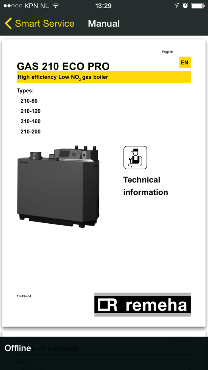 Remeha Smart Service Support