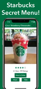 Secret Menu for Starbucks! screenshot #1 for iPhone