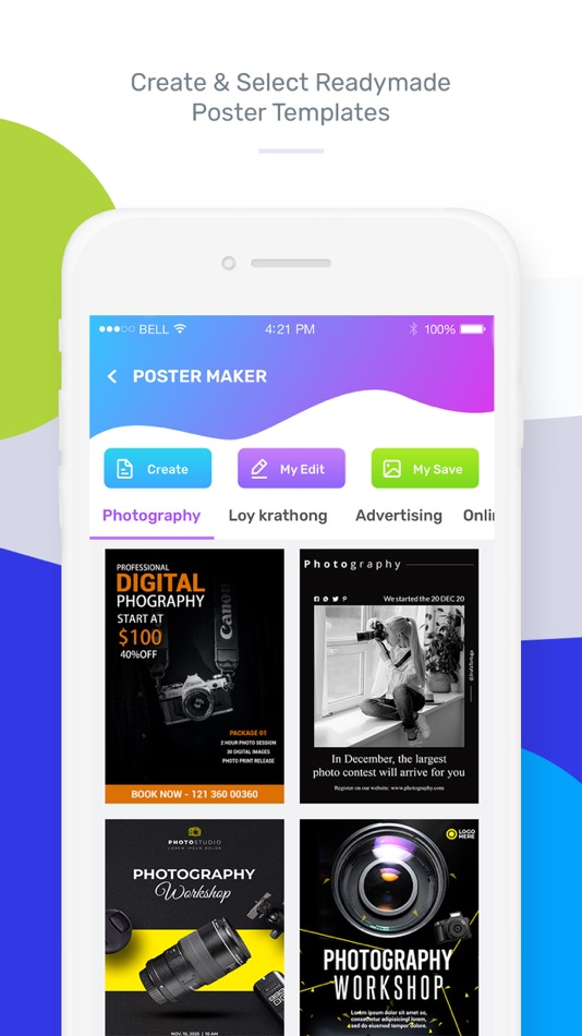 #2. Poster Maker - Flyer Maker (iOS) 由: divyesh khunt