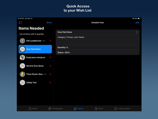 My Minis iPad screenshot 5 - Lifestyle app