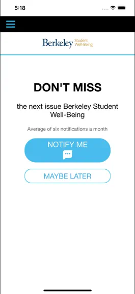 Game screenshot Berkeley Student Well-Being apk