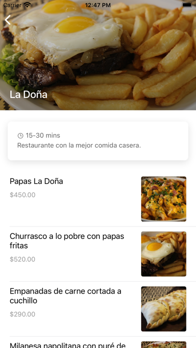 Delivary Screenshot