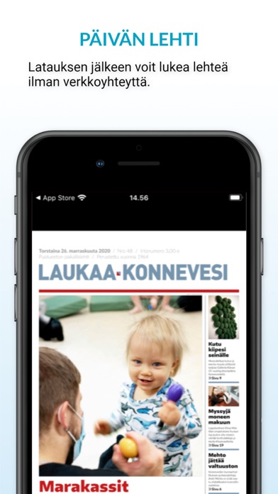 Laukaa-Konnevesi, päivän lehti Screenshot