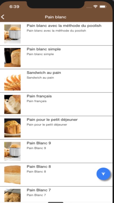 Screenshot #2 pour Recettes de machine à pain