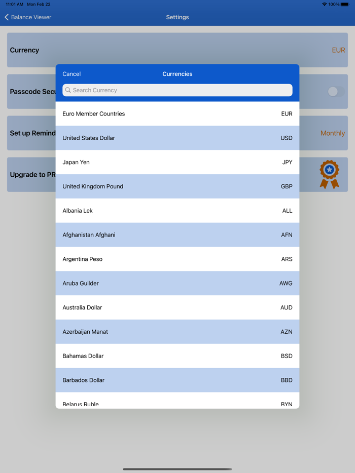 Balance Viewer and Save Money