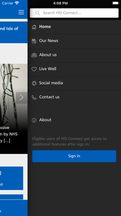 NHS StayConnected Screenshot