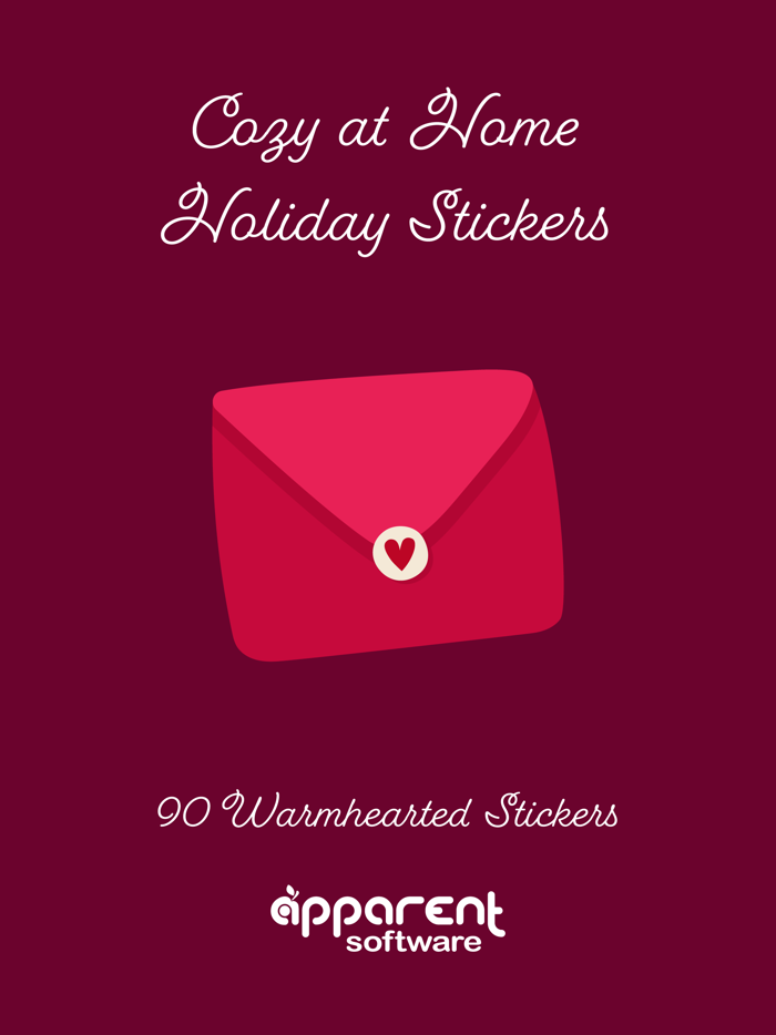 Cozy at Home Holiday Stickers