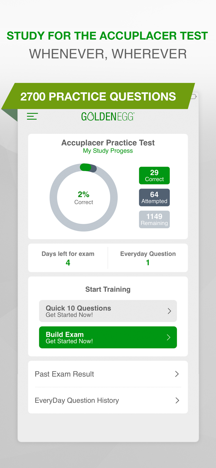 Accuplacer Advance Test