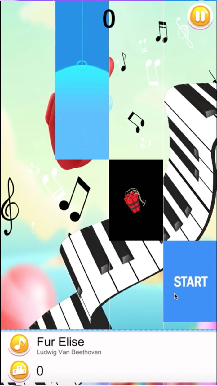 Piano Among  Tiles Impostor