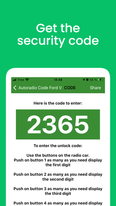 Ford V Radio Security Code Screenshot